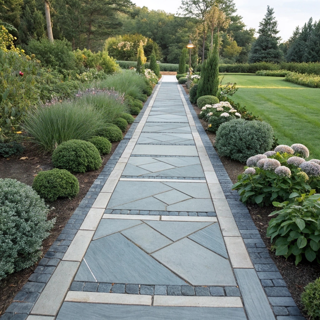 Pathway material texture detail