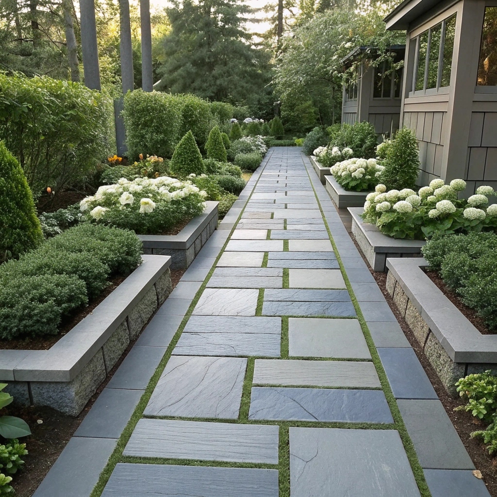 Detail of stone and plant composition